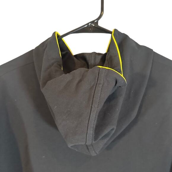 Puma Black Hooded Cotton Blend Logo Front Pullover Sweatshirt Women Sz S - Picture 12 of 12